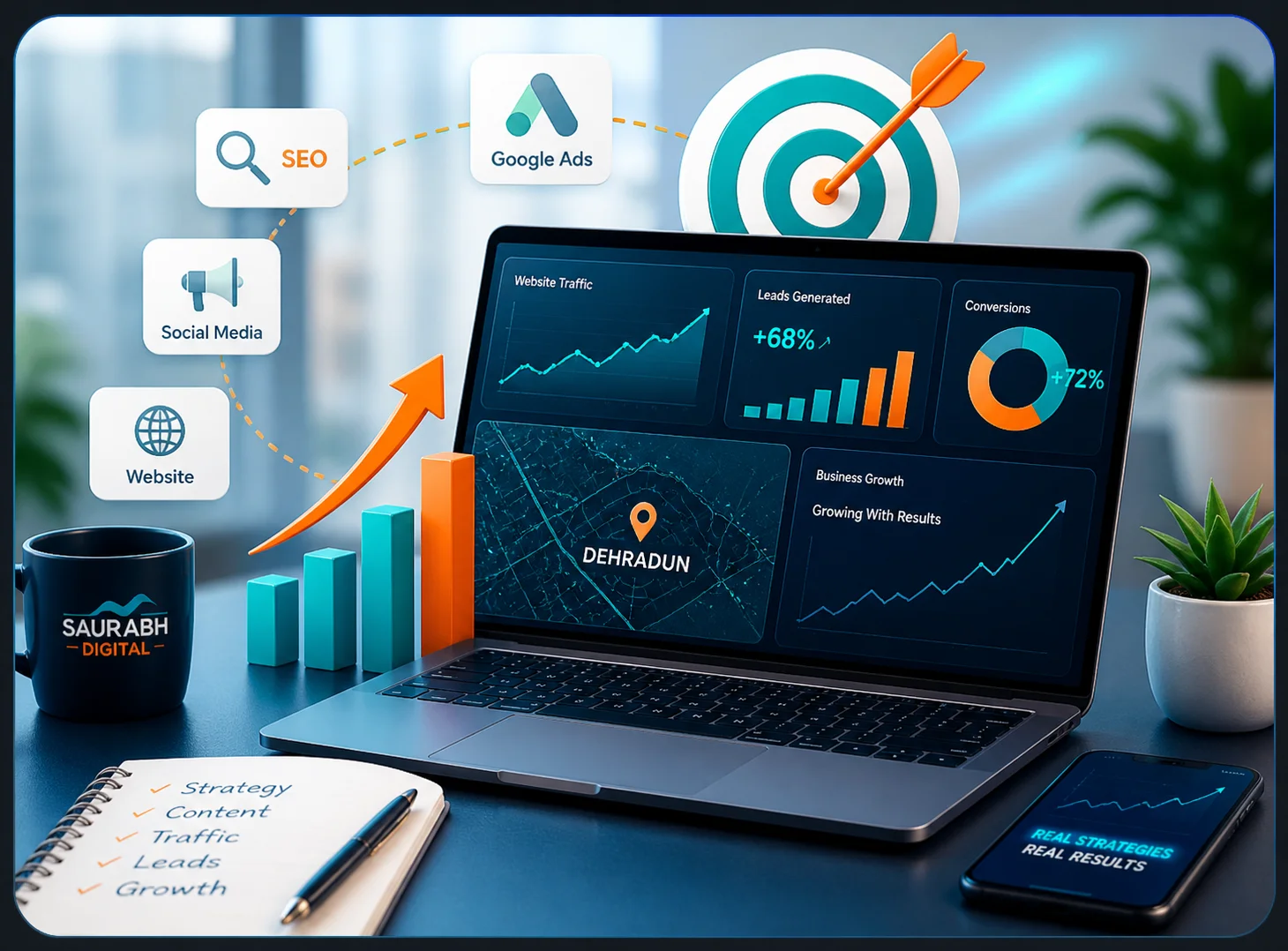 digital marketing agency in dehradun website services banner